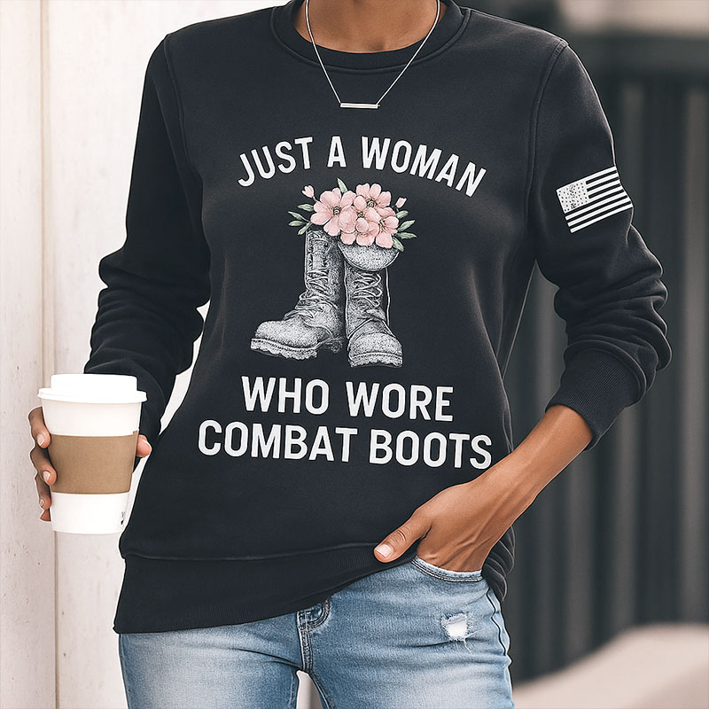 Veterans Print Long Sleeve Sweatshirt