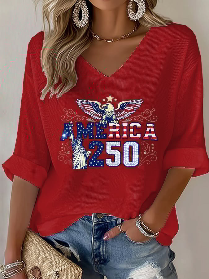 Women's  American 250th Print T-Shirt