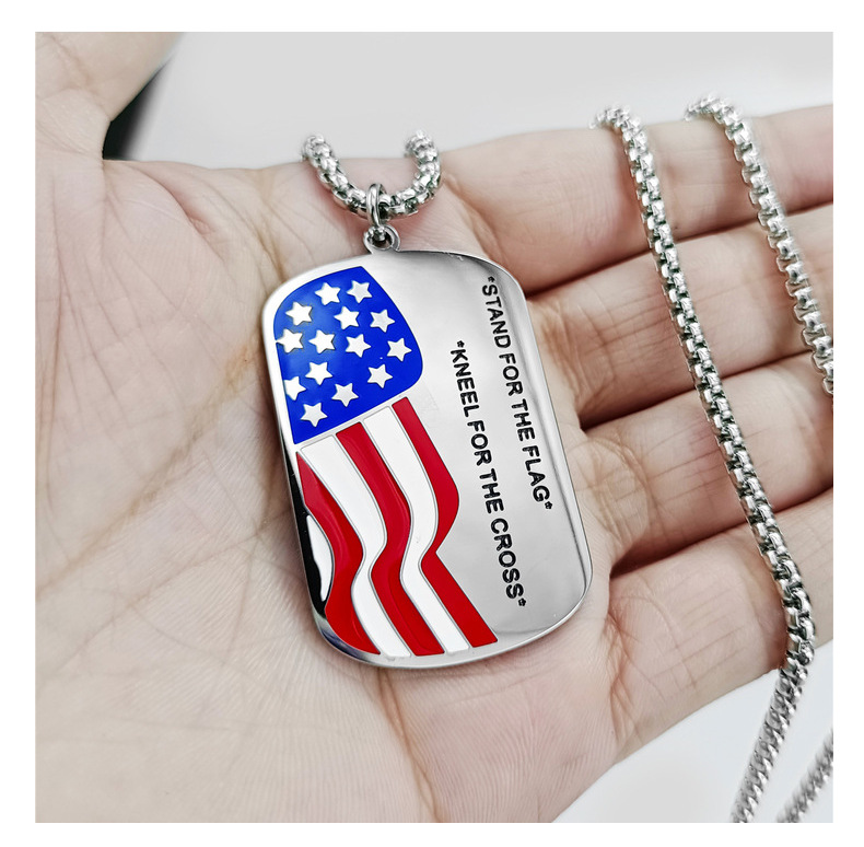 Independence Day Square Series Necklace