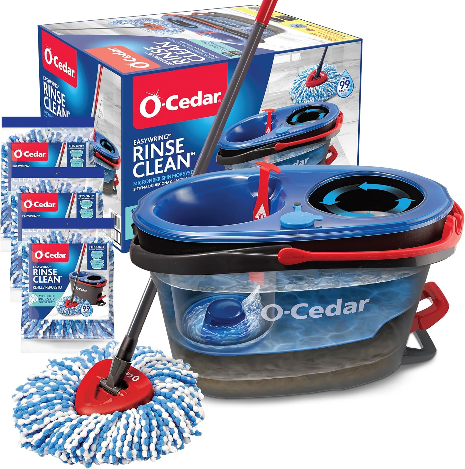 O-Cedar RinseClean Spin Mop & Bucket System