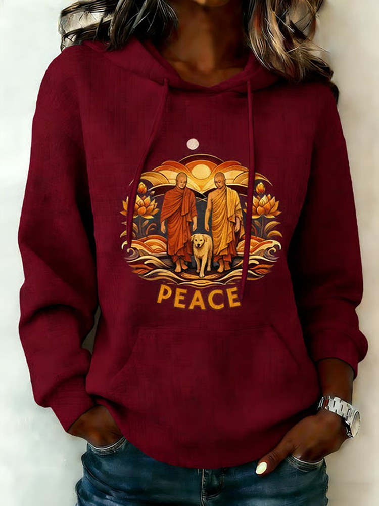 Women's Walk For Peace Art Print Hooded