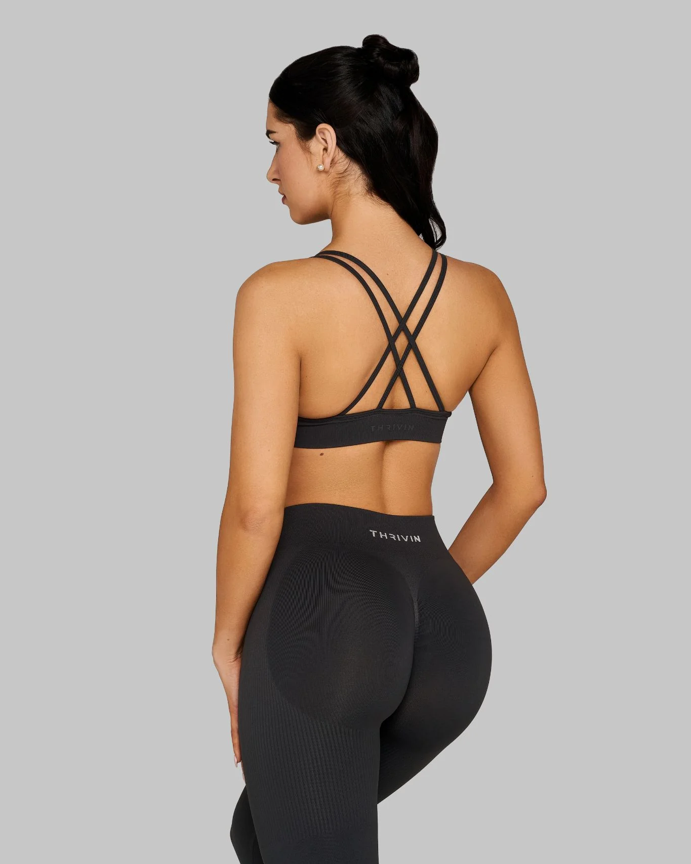 Elevate™ Sculpting Seamless High Apex Bra | Charcoal Grey