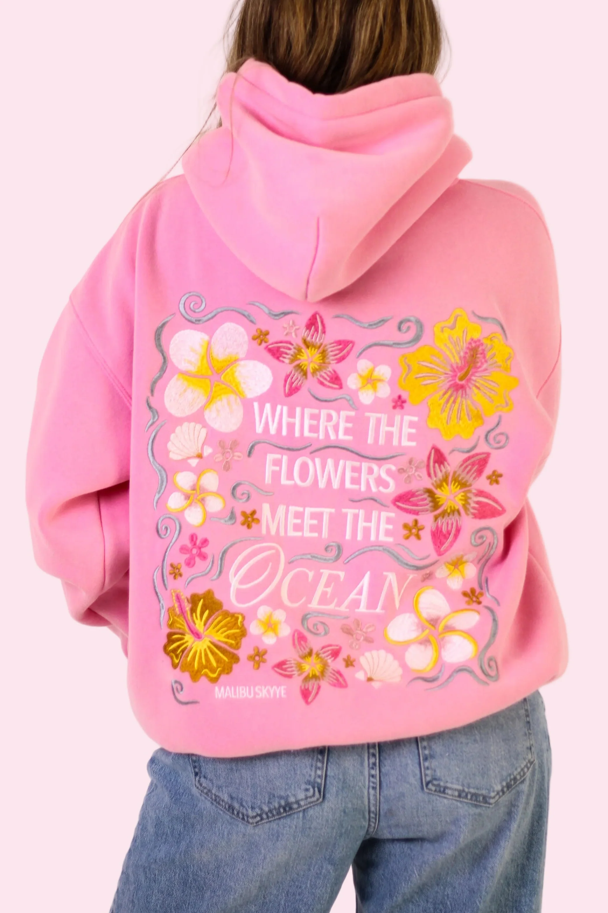 Where the Flowers Meet the Ocean (Bubblegum Pink)