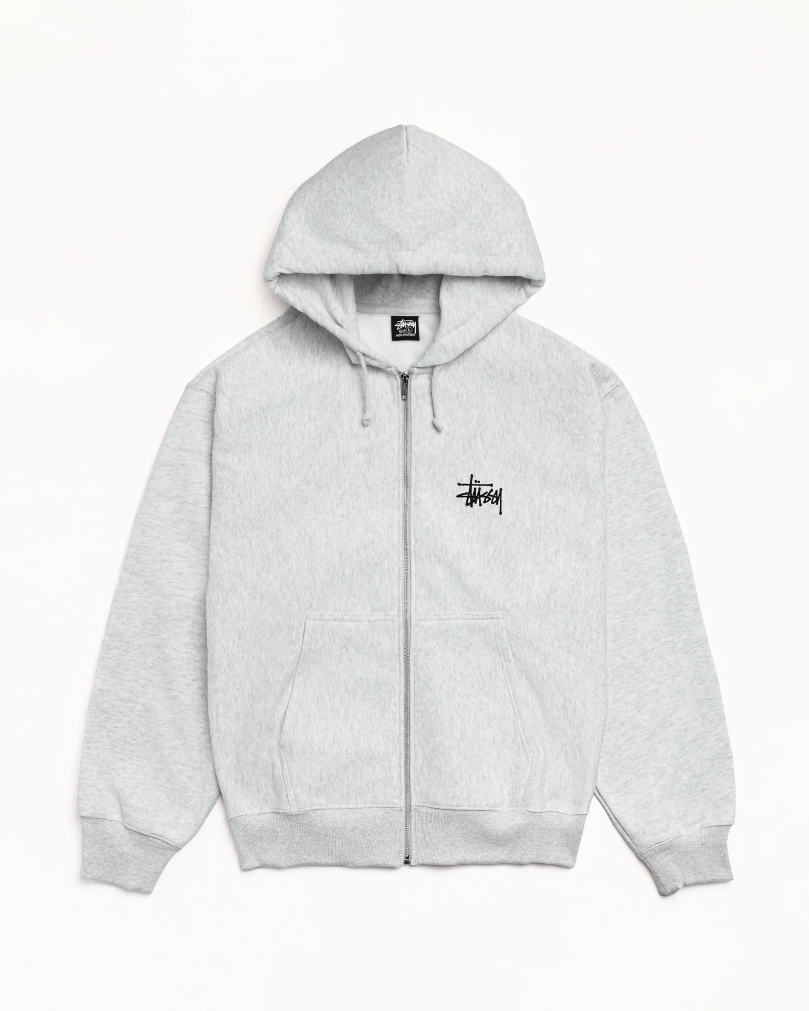 BASIC STÜSSY ZIP HOODIE