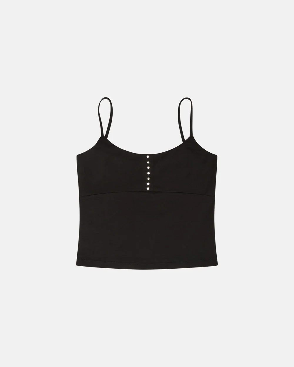 WHISPERS VEST TOP BLACK