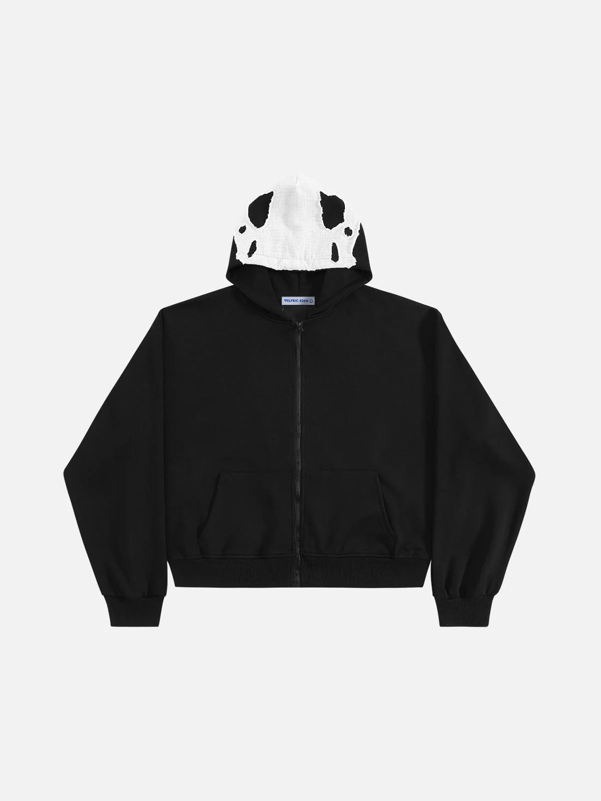 Aelfric Eden Boxy Skeleton Patch Zip Up Hoodie