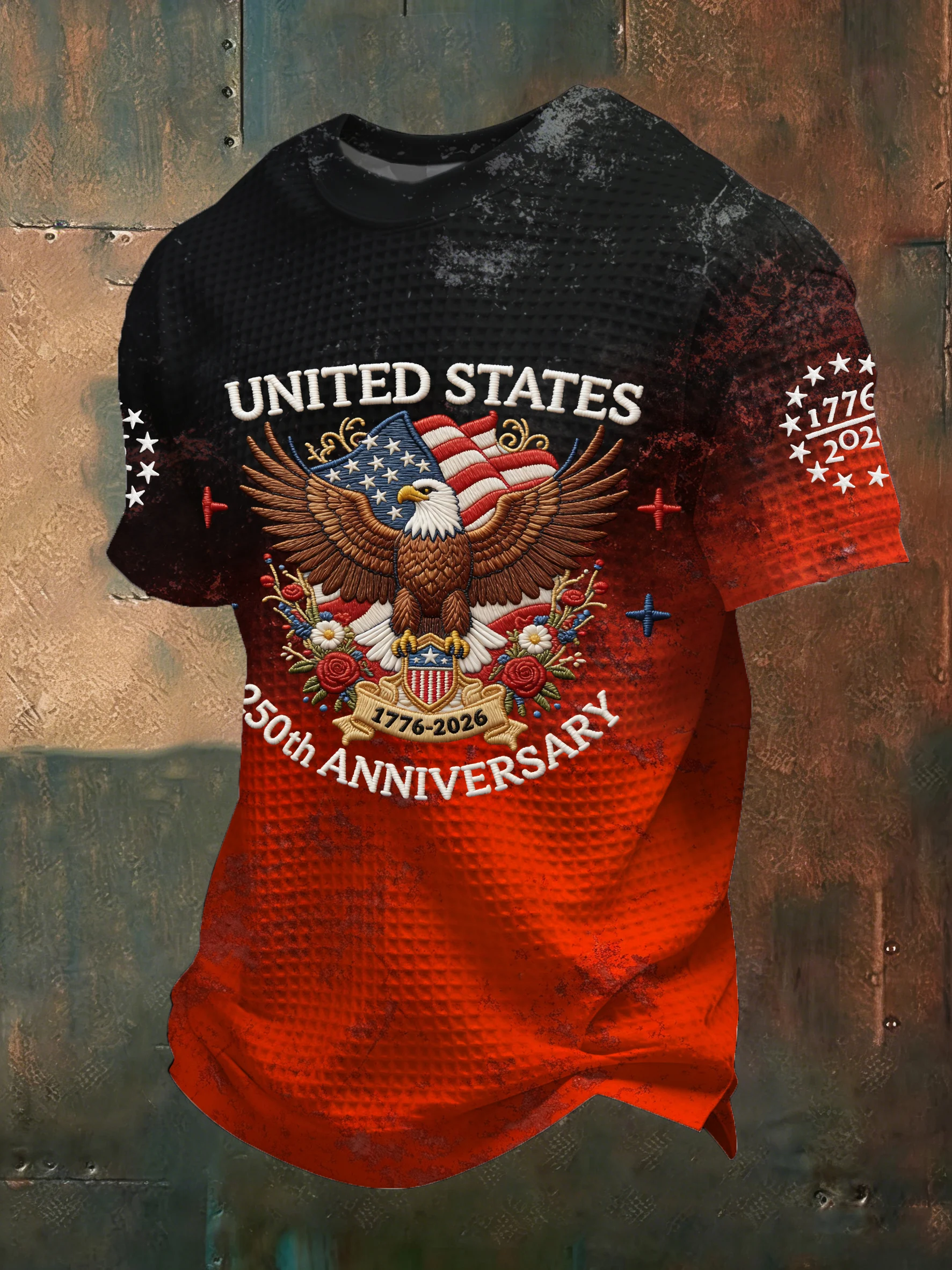 Men's American 250th Anniversary Print Casual Top