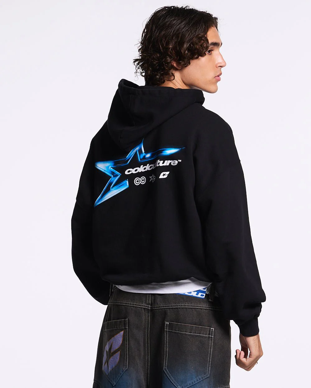 ELECTRIC SHINE HOODIE BLACK