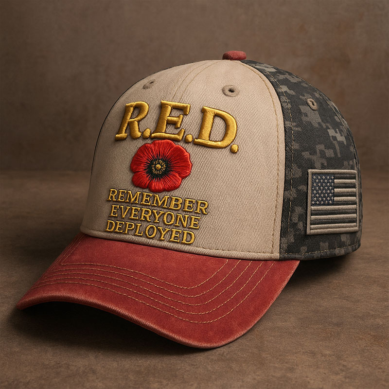 Red Friday Printed Casual Hat