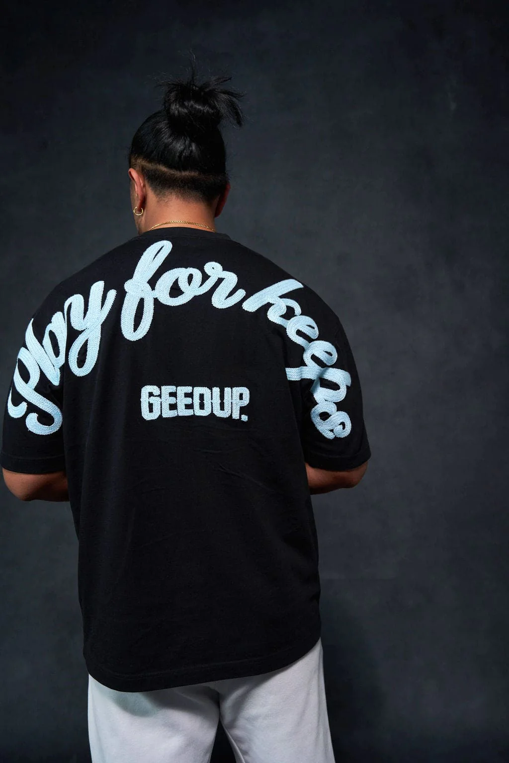 PFK Script T-Shirt Black/Blue