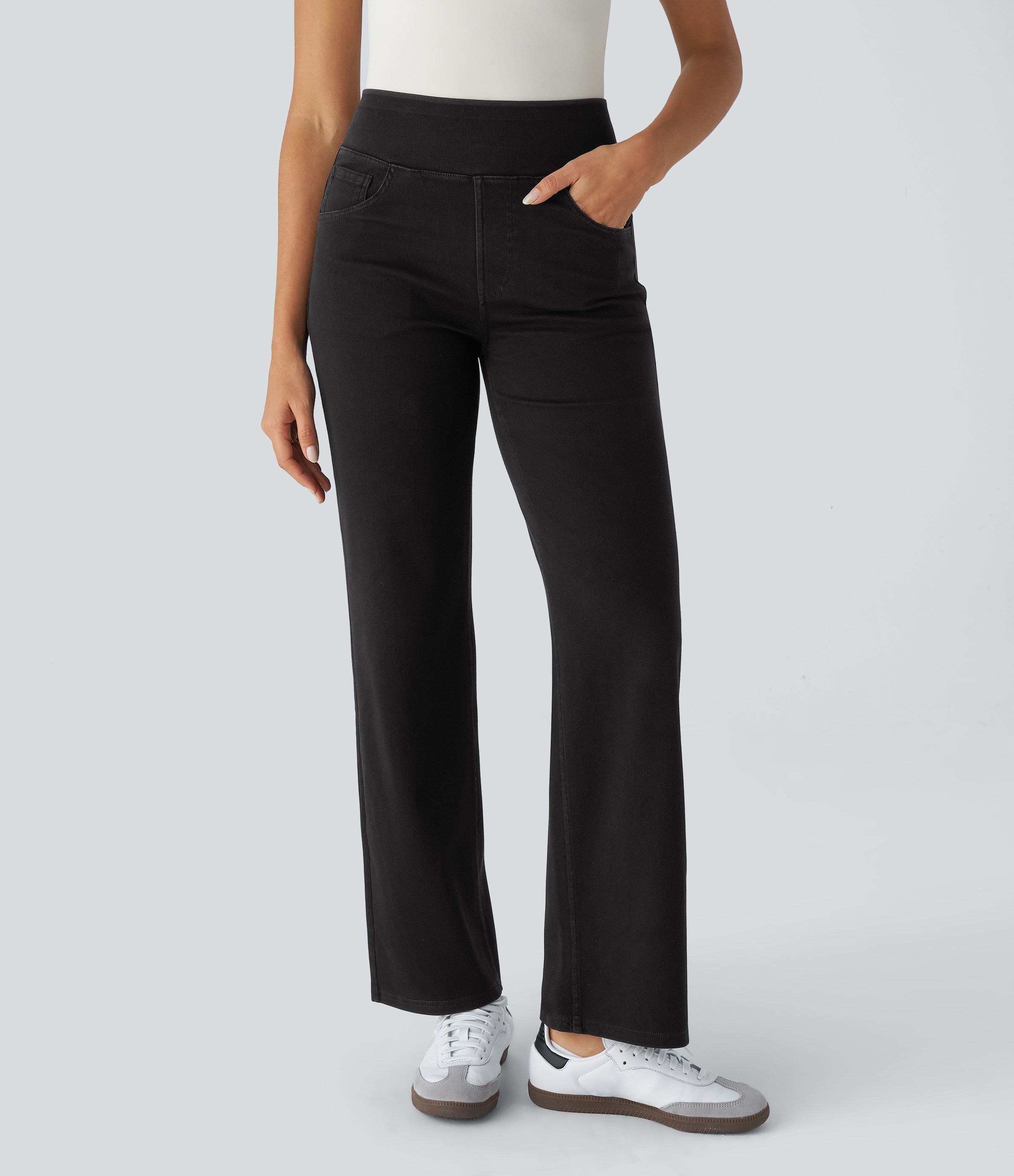 Halara Flex™ High Waisted Pockets Straight Leg Work Jeans