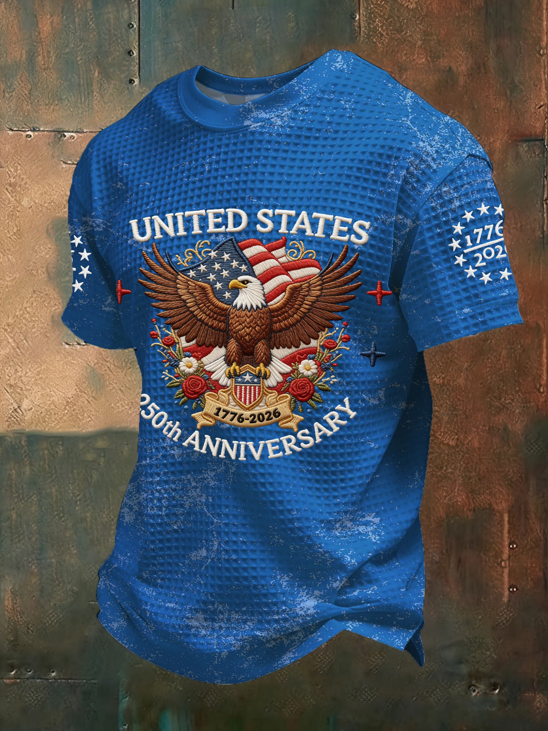 Men's American 250th Anniversary Print Casual Top
