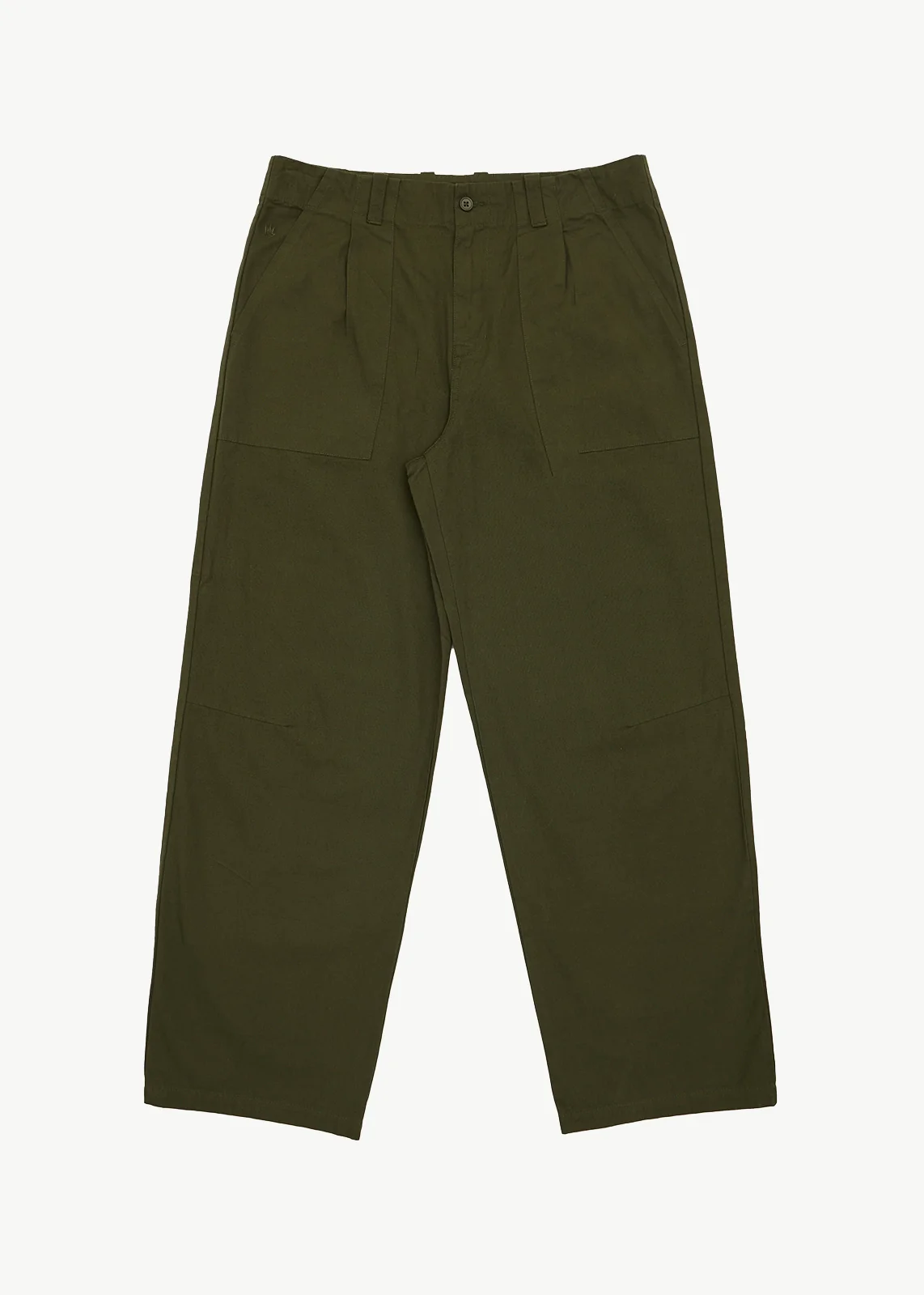 AFENDS Mens Glider - Pleated Pant - Military