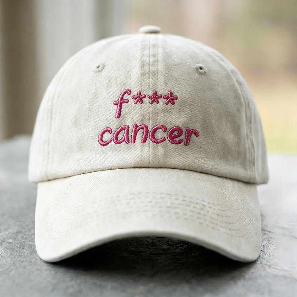Breast Cancer Awareness F*** Cancer Retro Washed Cap