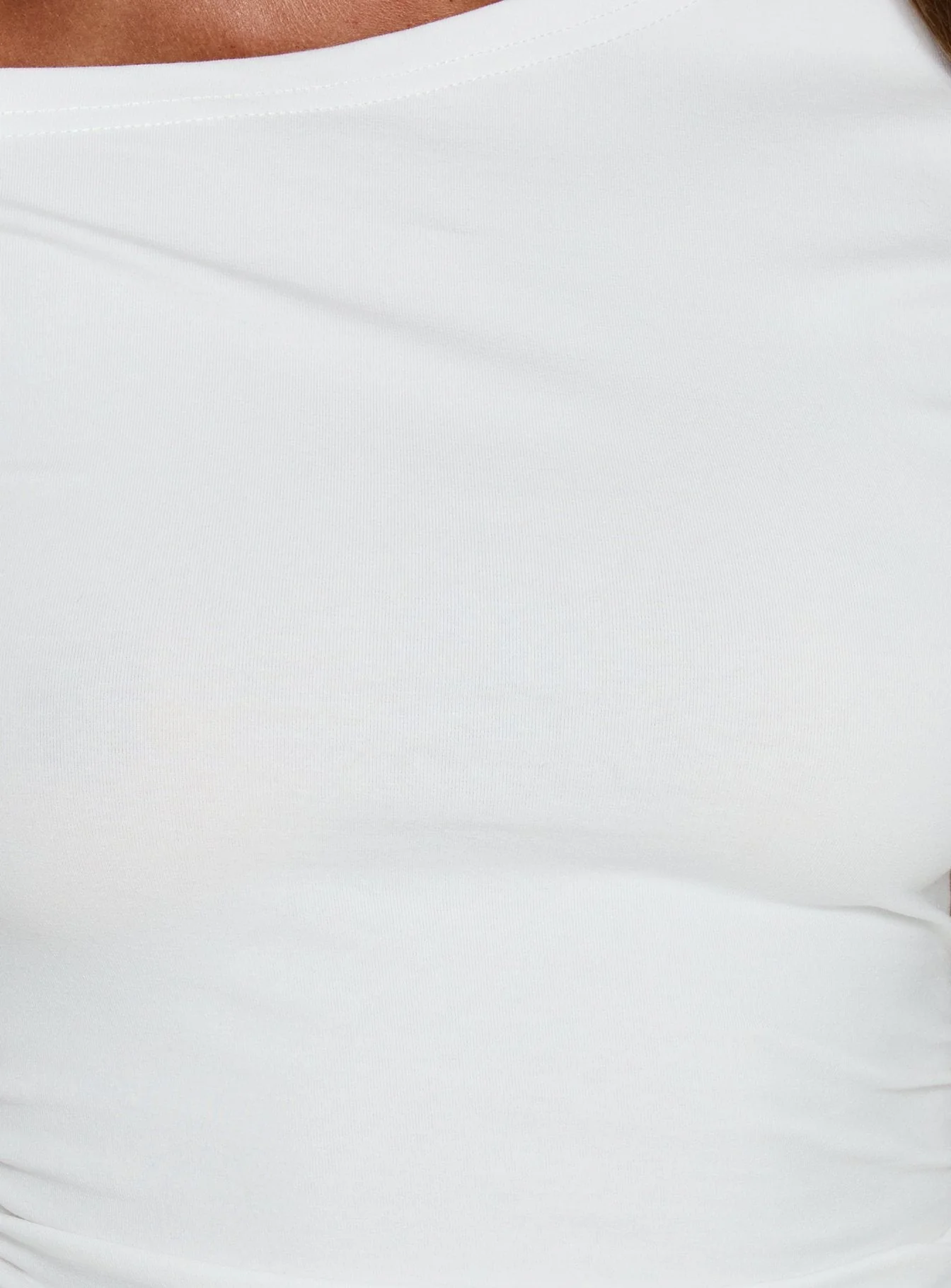 Avriana Off Shoulder T-Shirt Mini Dress White