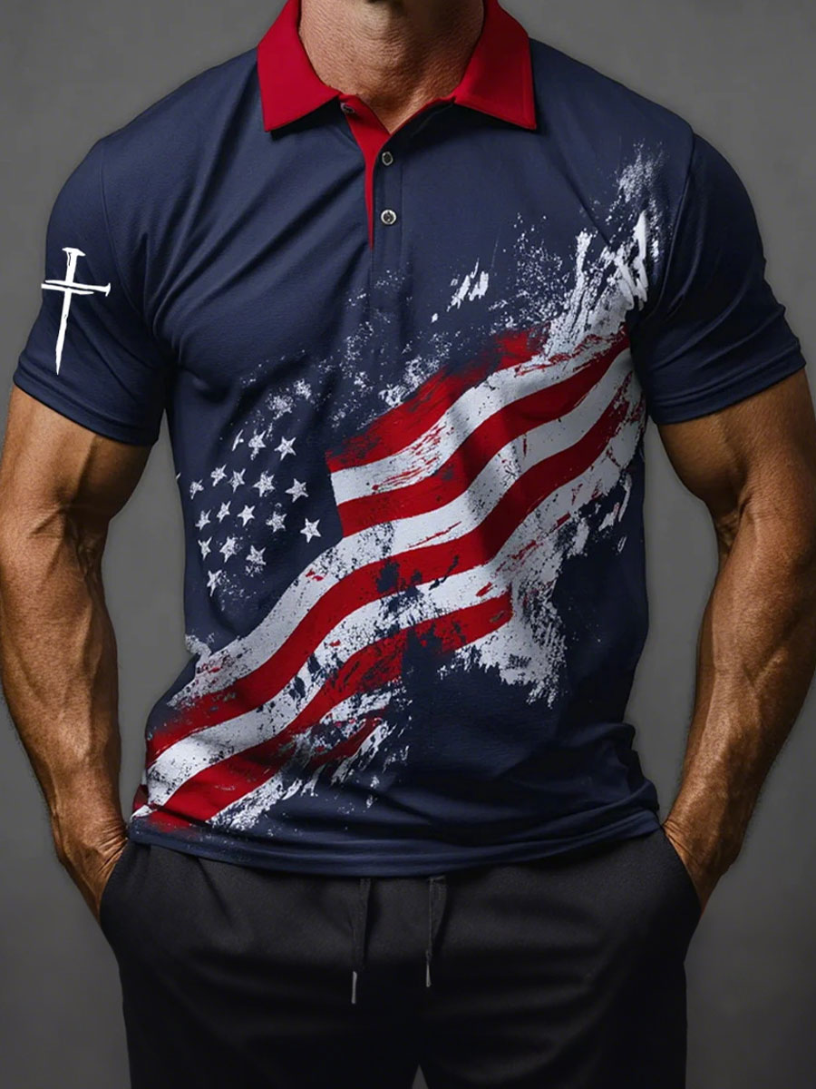 Men's Flag Faith Tops