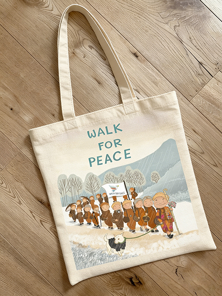 Walk For Peace Art Ecofriendly Tote Bag