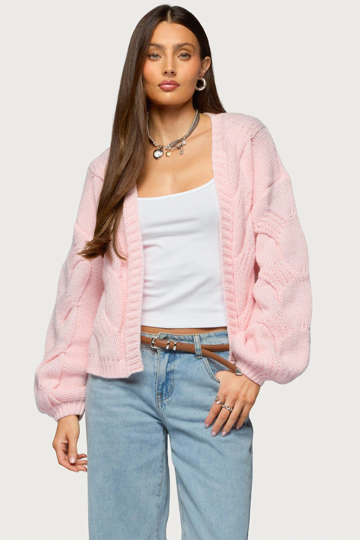 Braiden Chunky Cable Knit Cardigan