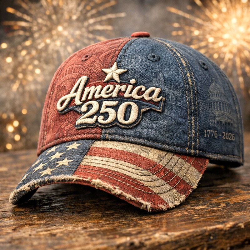 US 250th Anniversaryn Print Casual Hat