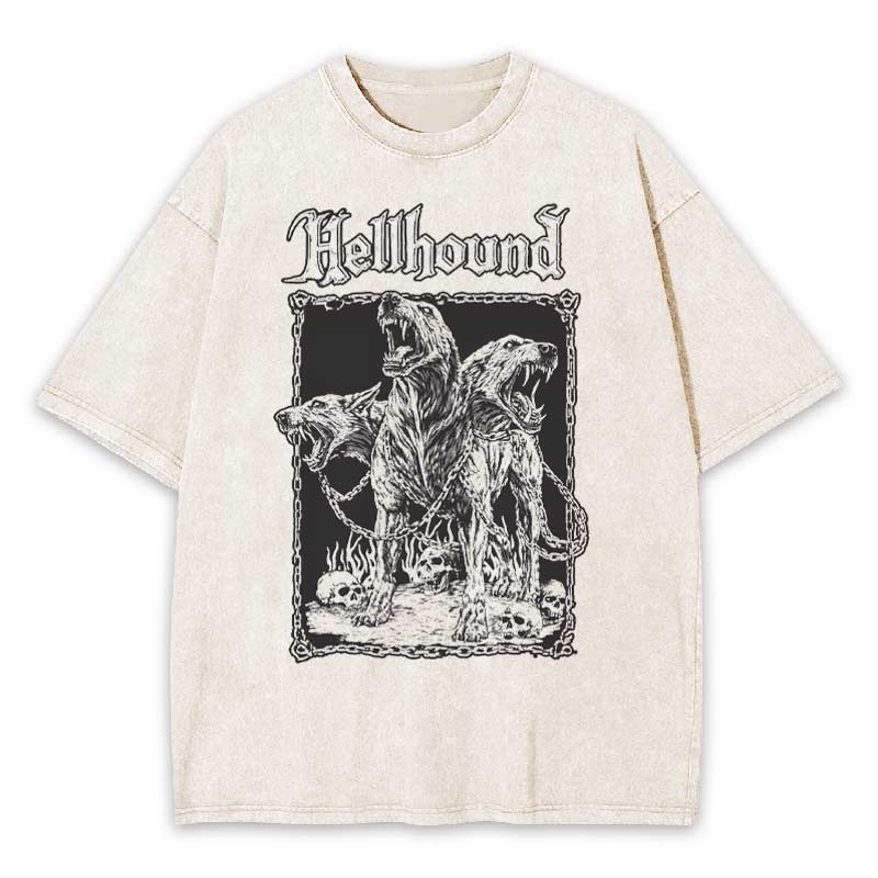 Hell Hound Cerberus Washed T-shirt