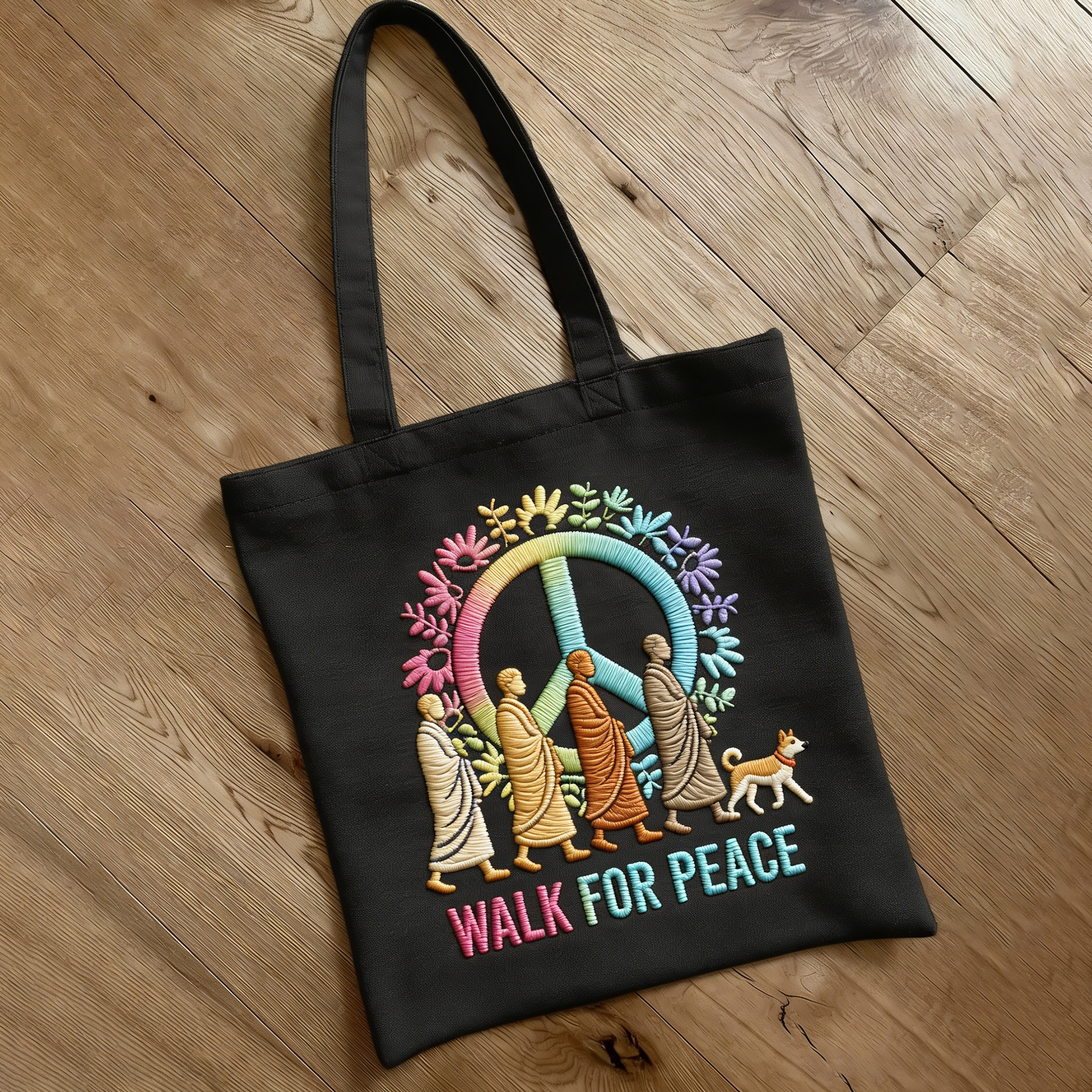 Walk For Peace Art Ecofriendly Tote Bag