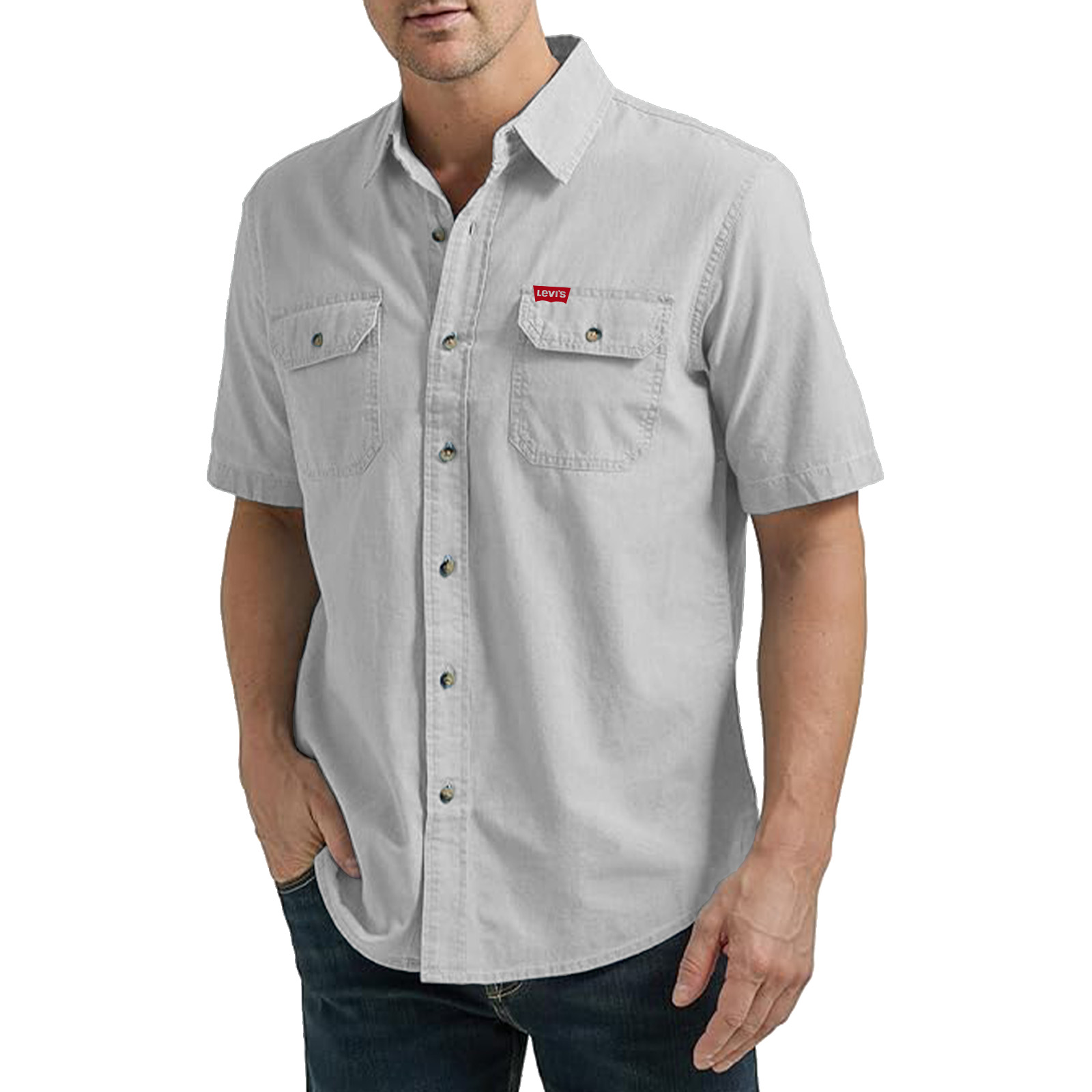 Wrangler Authentics Men's Short Sleeve Classic Woven Shirt