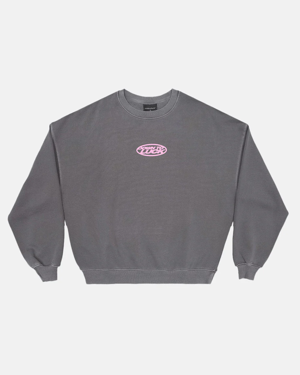 DOWN TO LUCK CREWNECK SMOKEY GREY