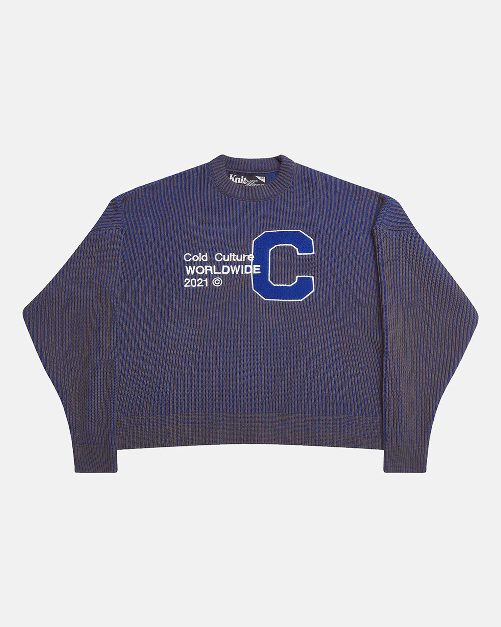 COLD UNIVERSITY KNIT DARK BLUE