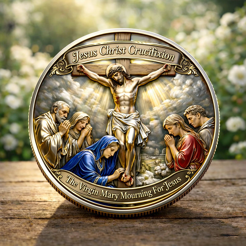 Jesus Christ Crucifixion & Resurrection Commemorative Coin