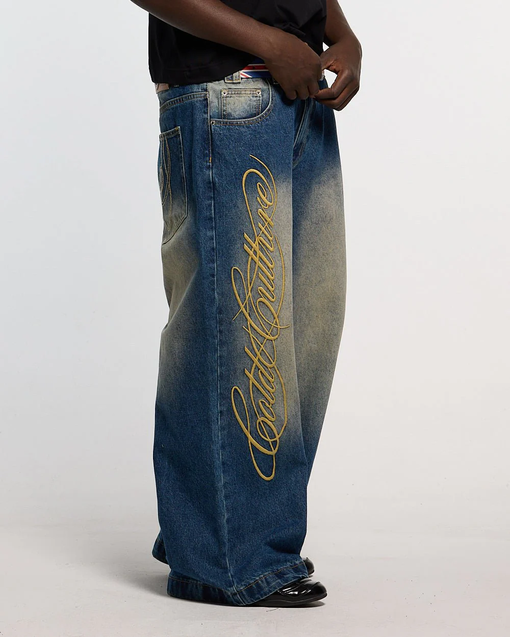 WIBBLE SCRIPT V3 PANTS BLUE