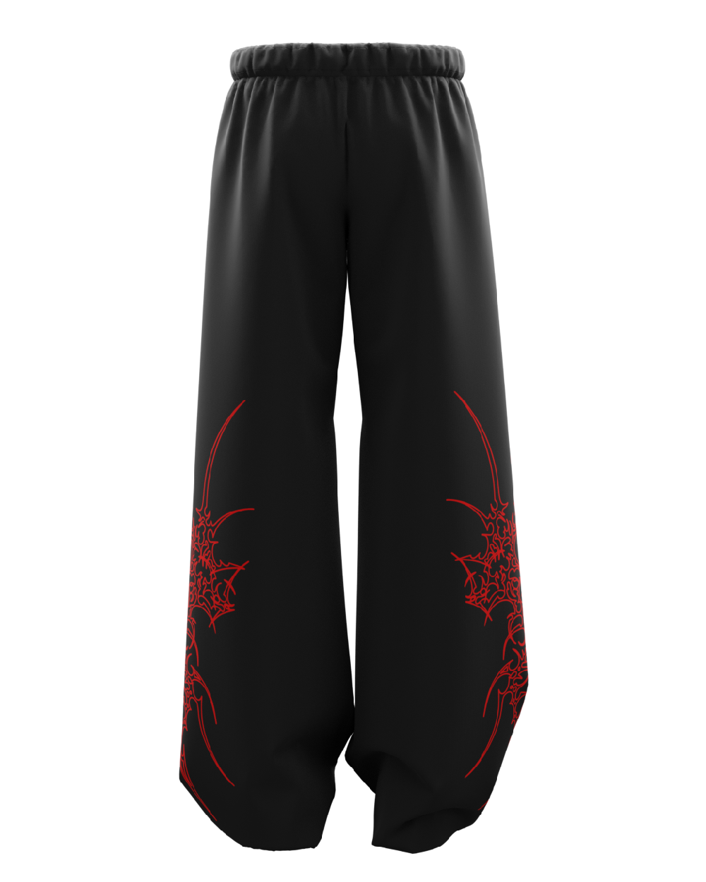 Bloodsigil Black Unisex Straight Fit Baggy Pants
