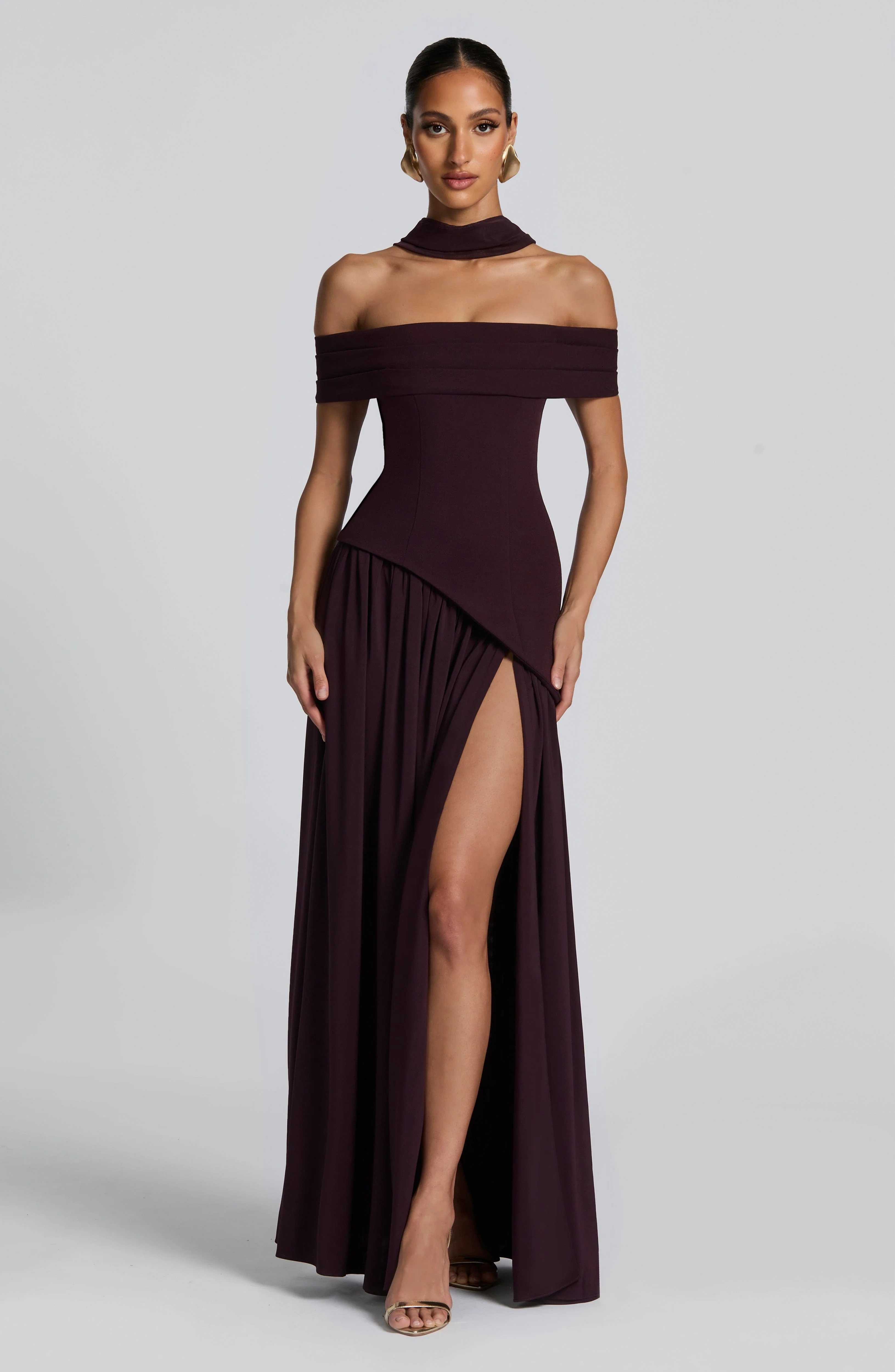 Delilah Maxi Dress - Plum