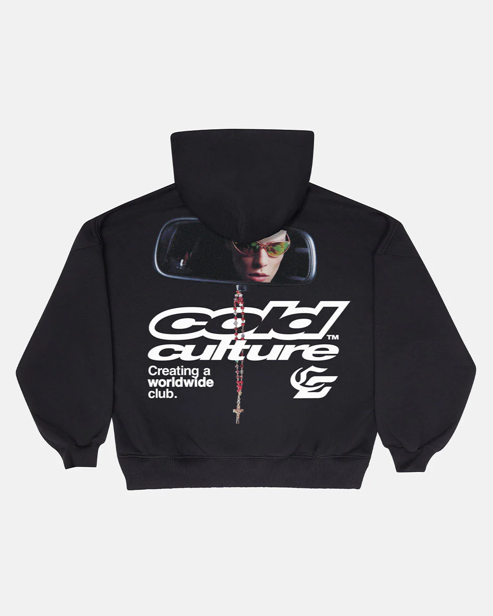 DRIVING MIRROR HOODIE BLACK