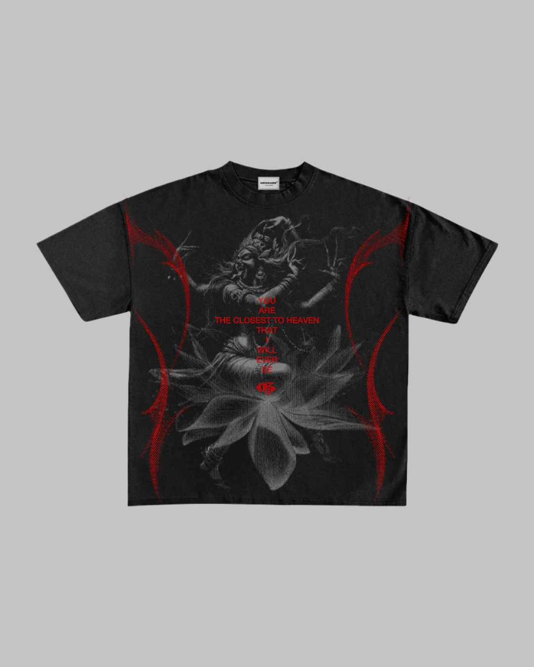 Tatva Unisex Black Oversized Tshirt