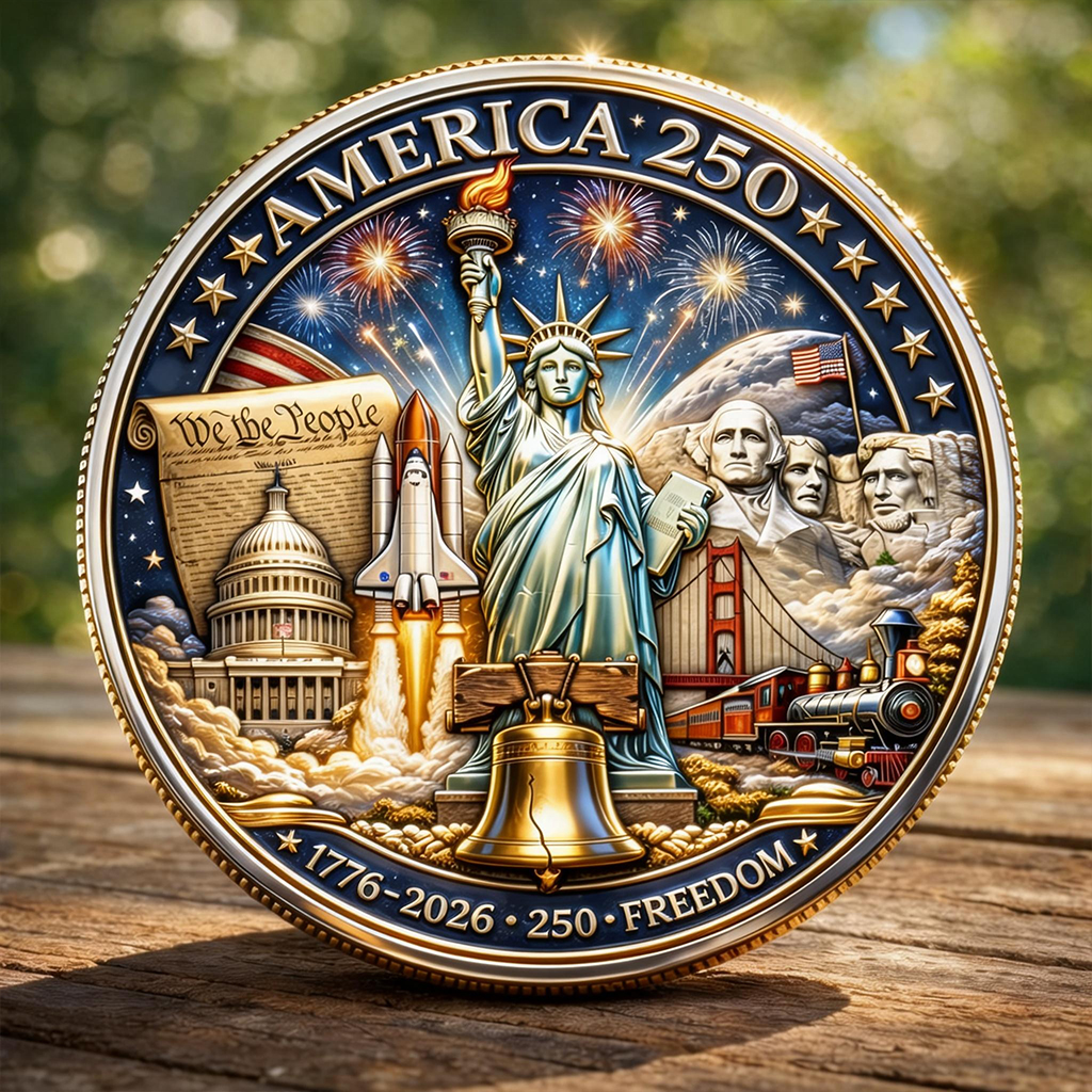 America 250th Anniversary Commemorative Coin (1776–2026)