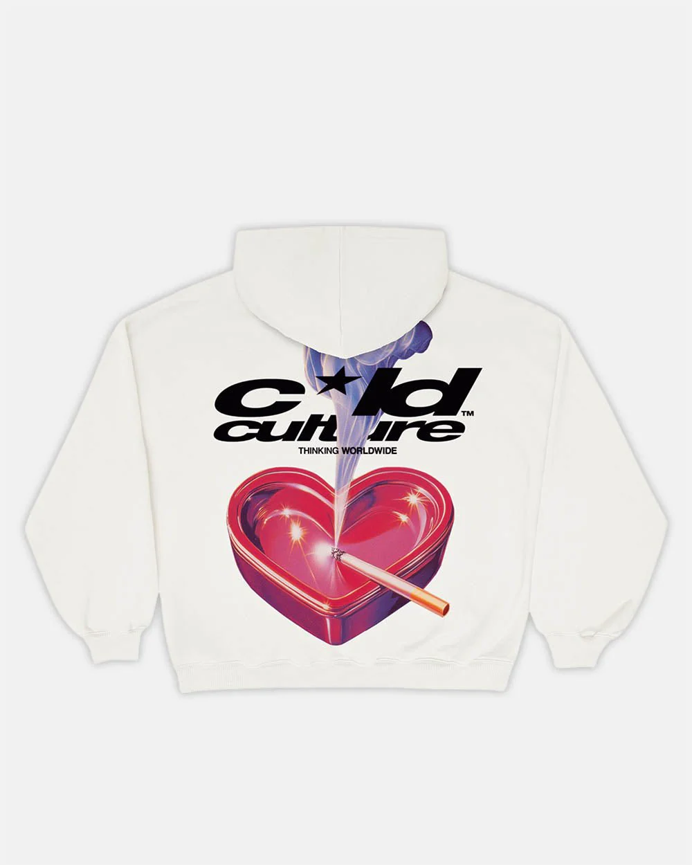 HEART ASHTRAY HOODIE GREY