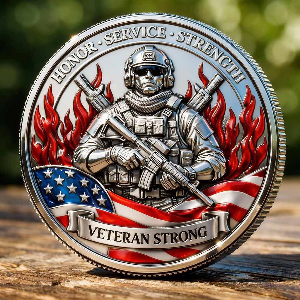 Veteran Strong Commemorative Challenge Coin