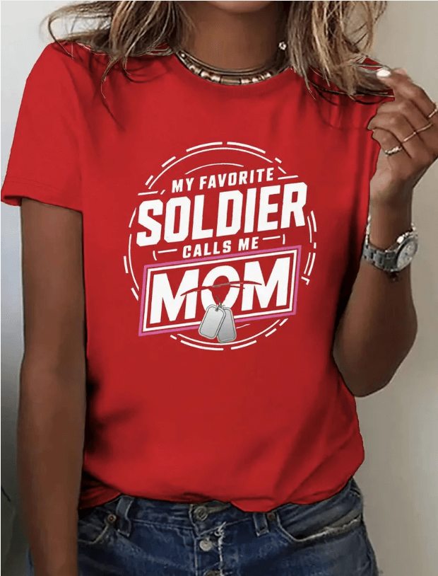 My Favorite Soldier Calls Me Mom - Women's Pure T-Shirt