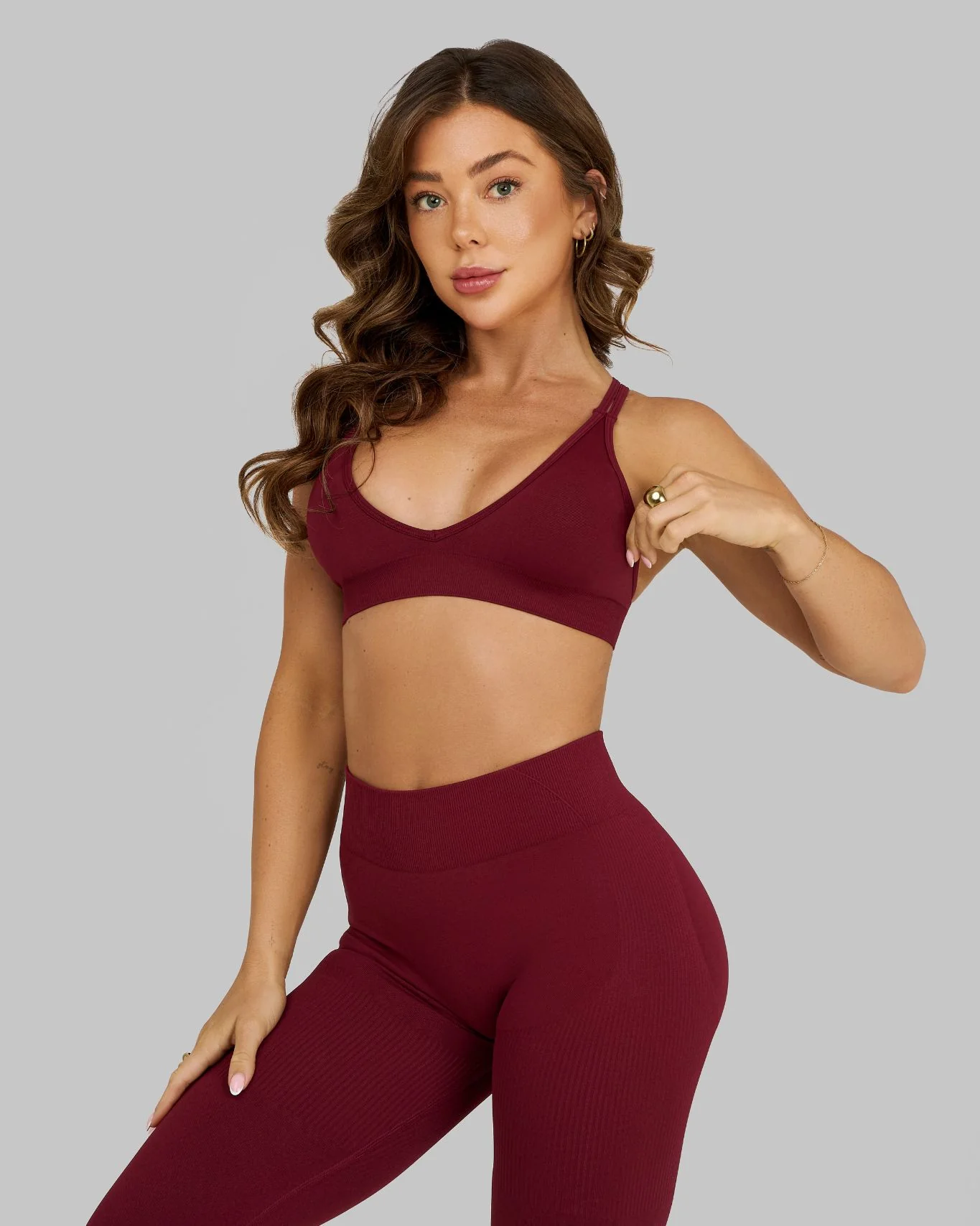 Elevate™ Sculpting Seamless High Apex Bra | Fine Wine