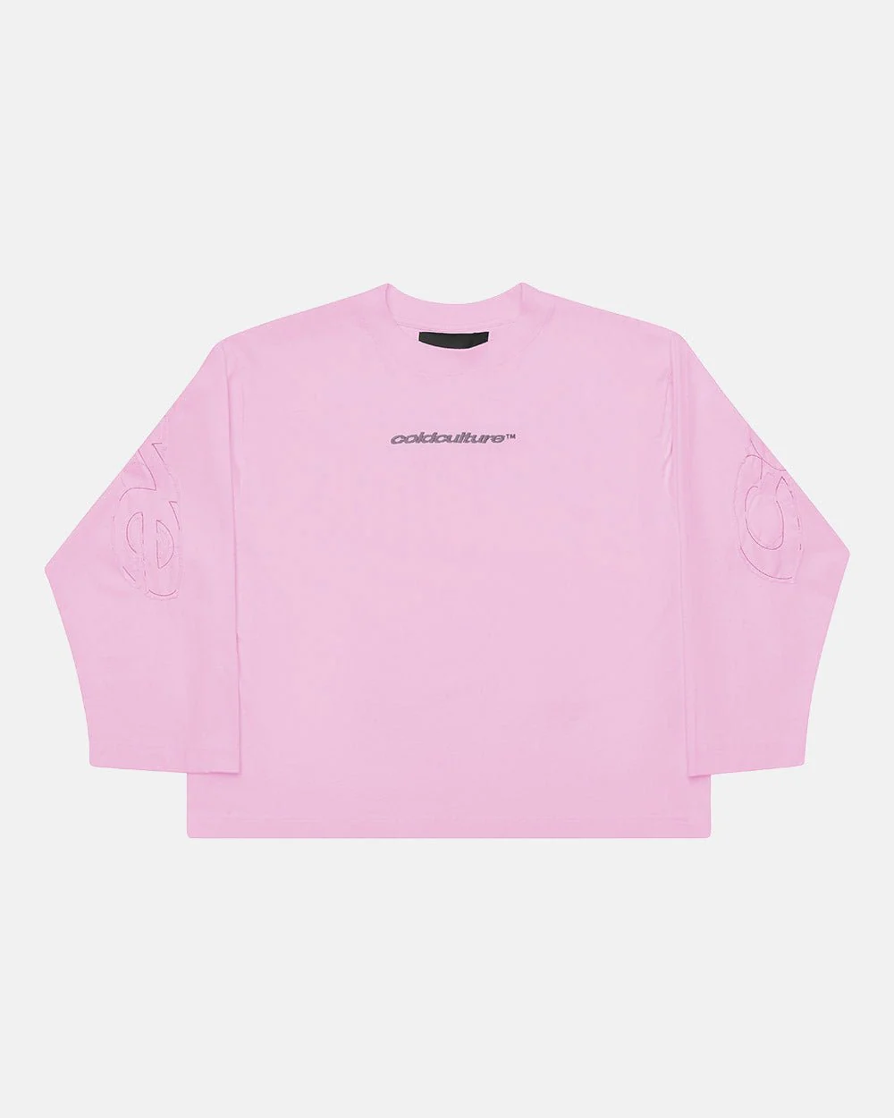 DISTRESS CURVED LONGSLEEVE PINK