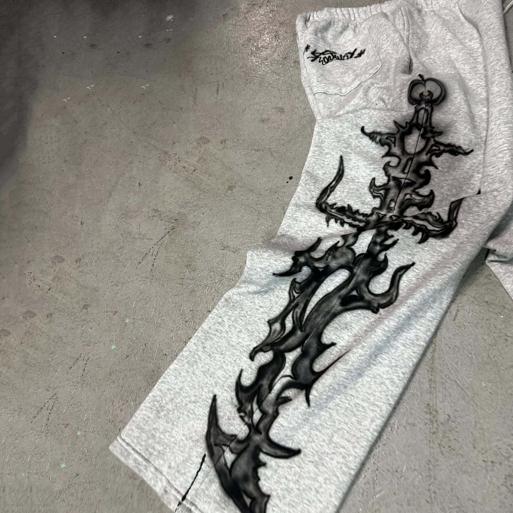 Holy Sword Casual Street Retro Sweatpants