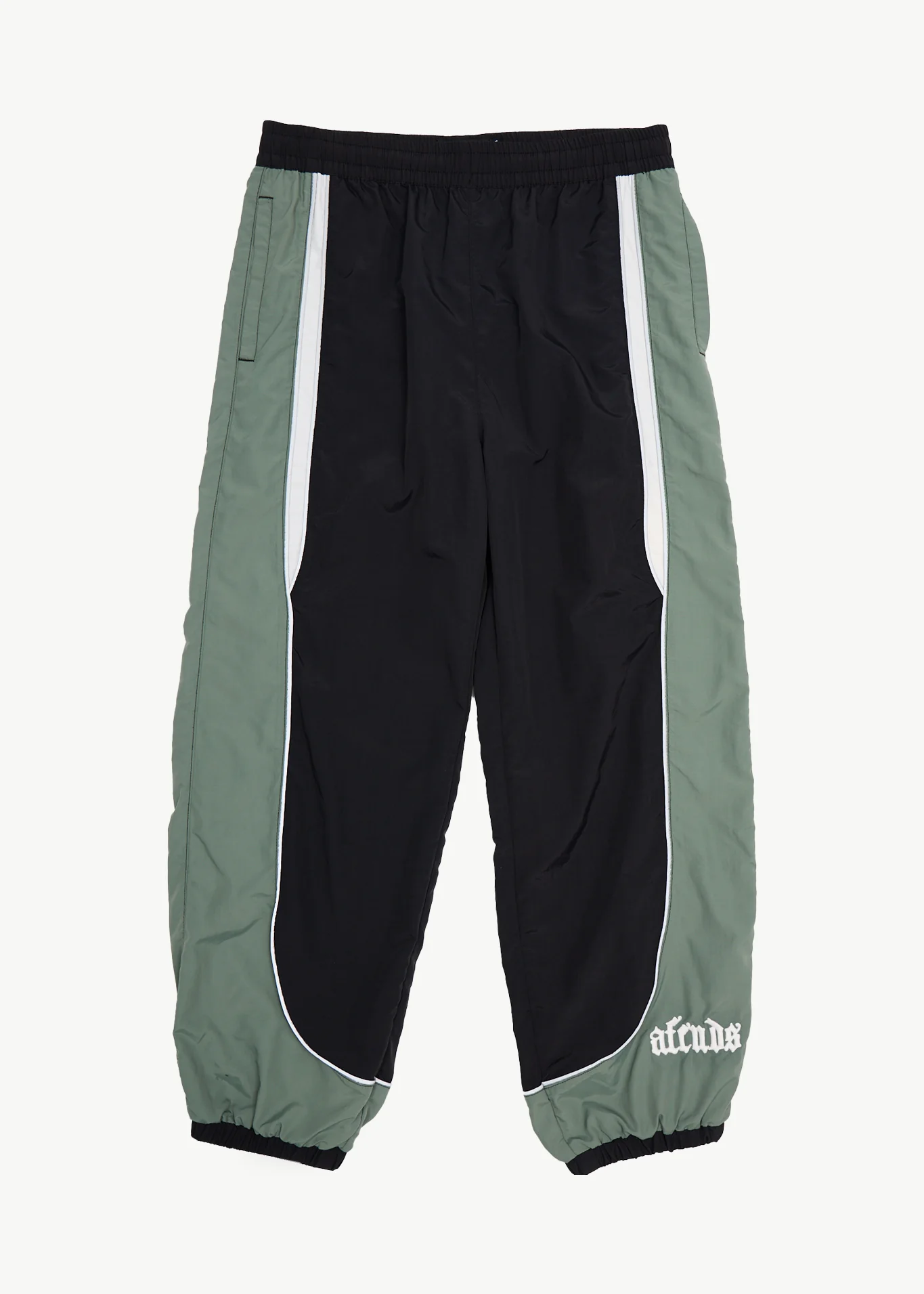 AFENDS Mens Sporting - Panelled Track Pant - Black