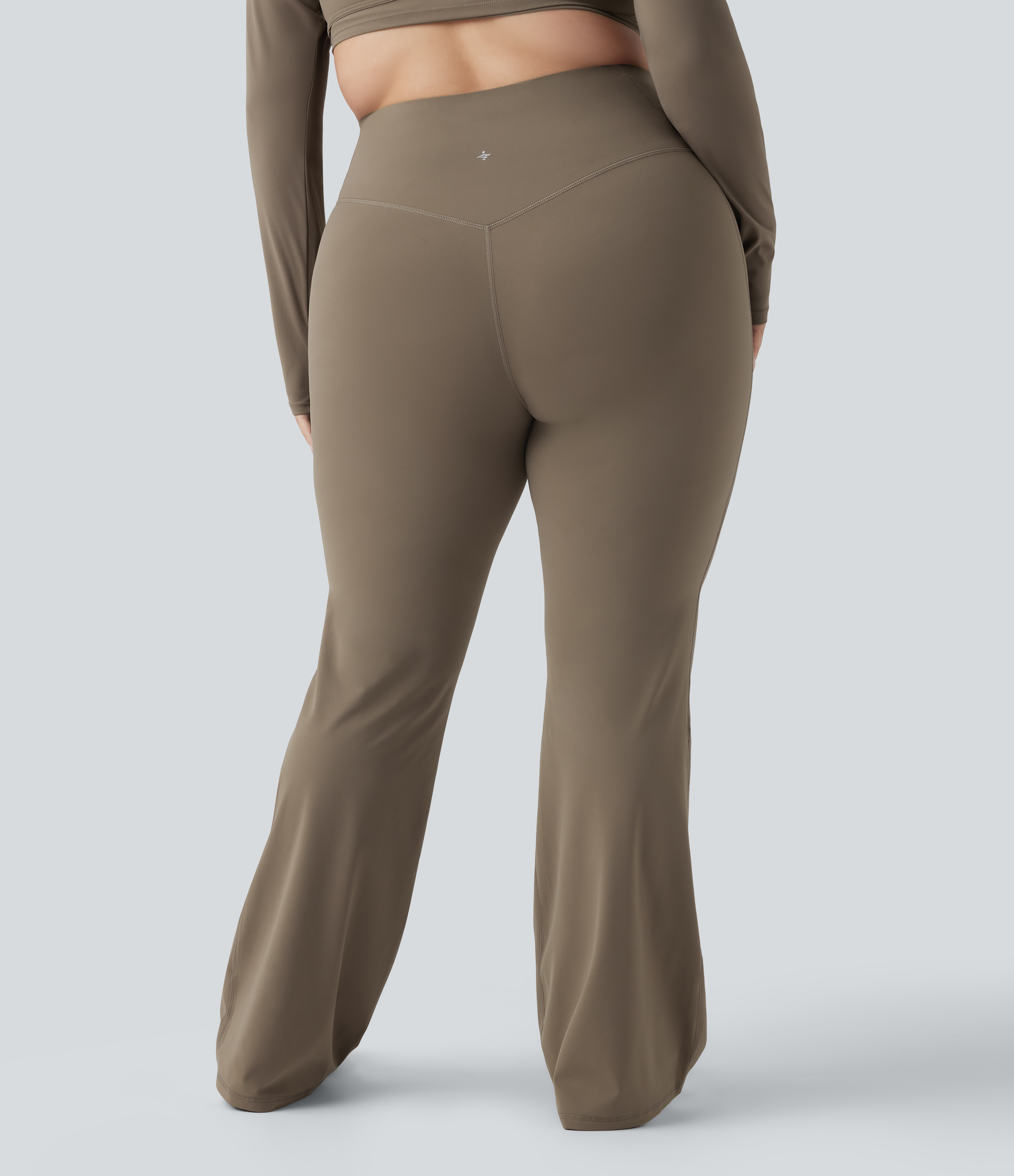 Halara UltraSculpt™ High Waisted Tummy Control Shaping Yoga Flare Plus Size Leggings