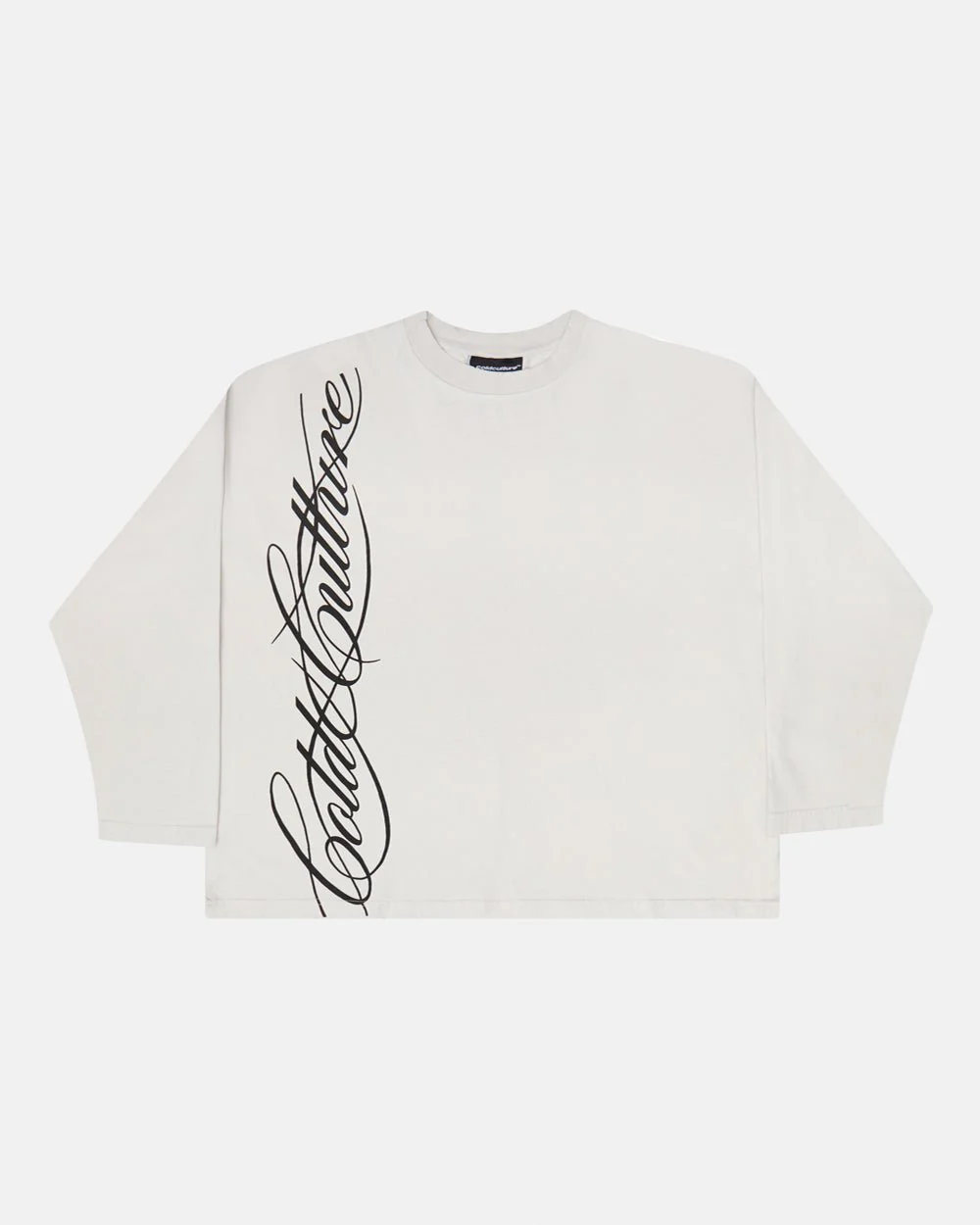 SCRIPT LONGSLEEVE TEE LIGHT GREY