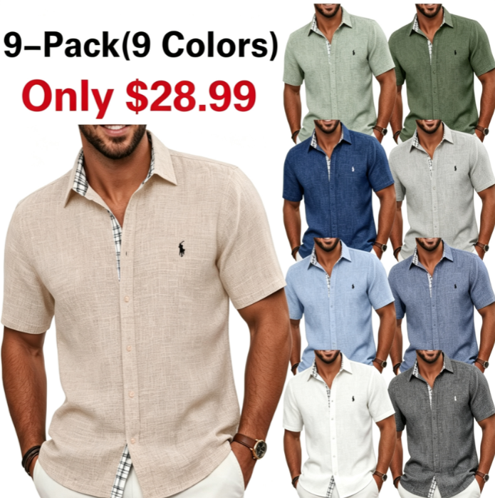 Men's Shirts Short Sleeves Button Down Shirts for Casual Beach Summer Wedding