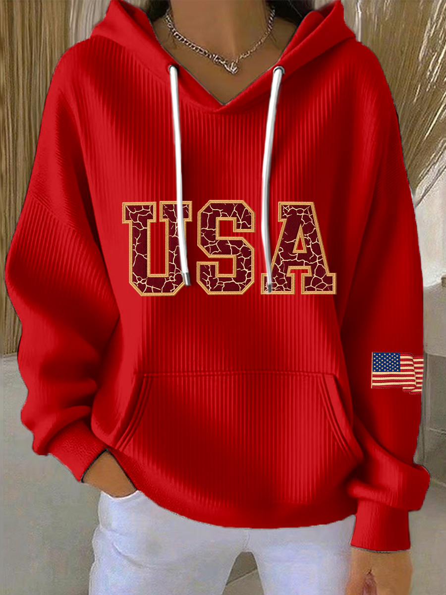 Women's Vintage  Print Hoodie