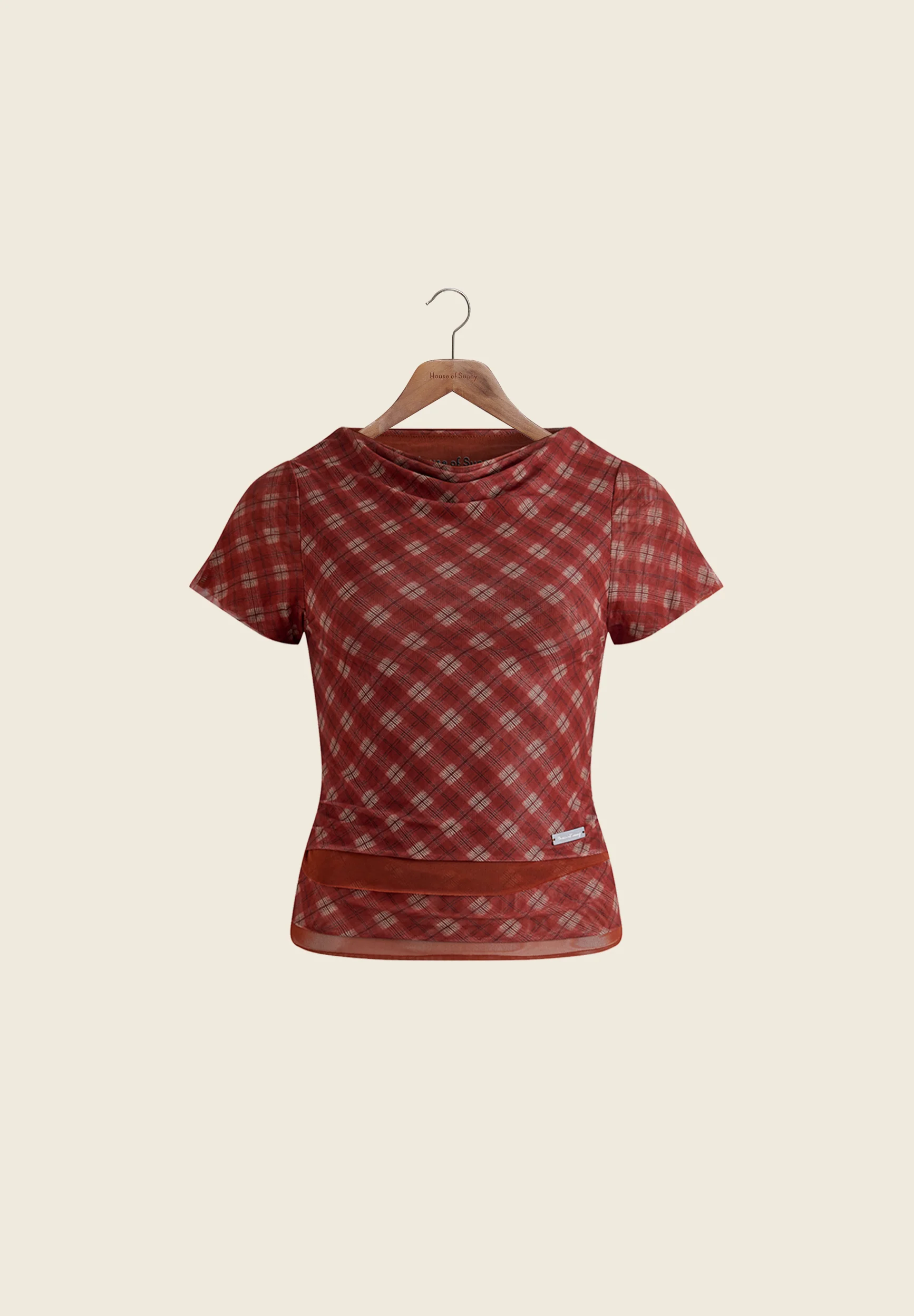 RETRO CHECK MESH TOP