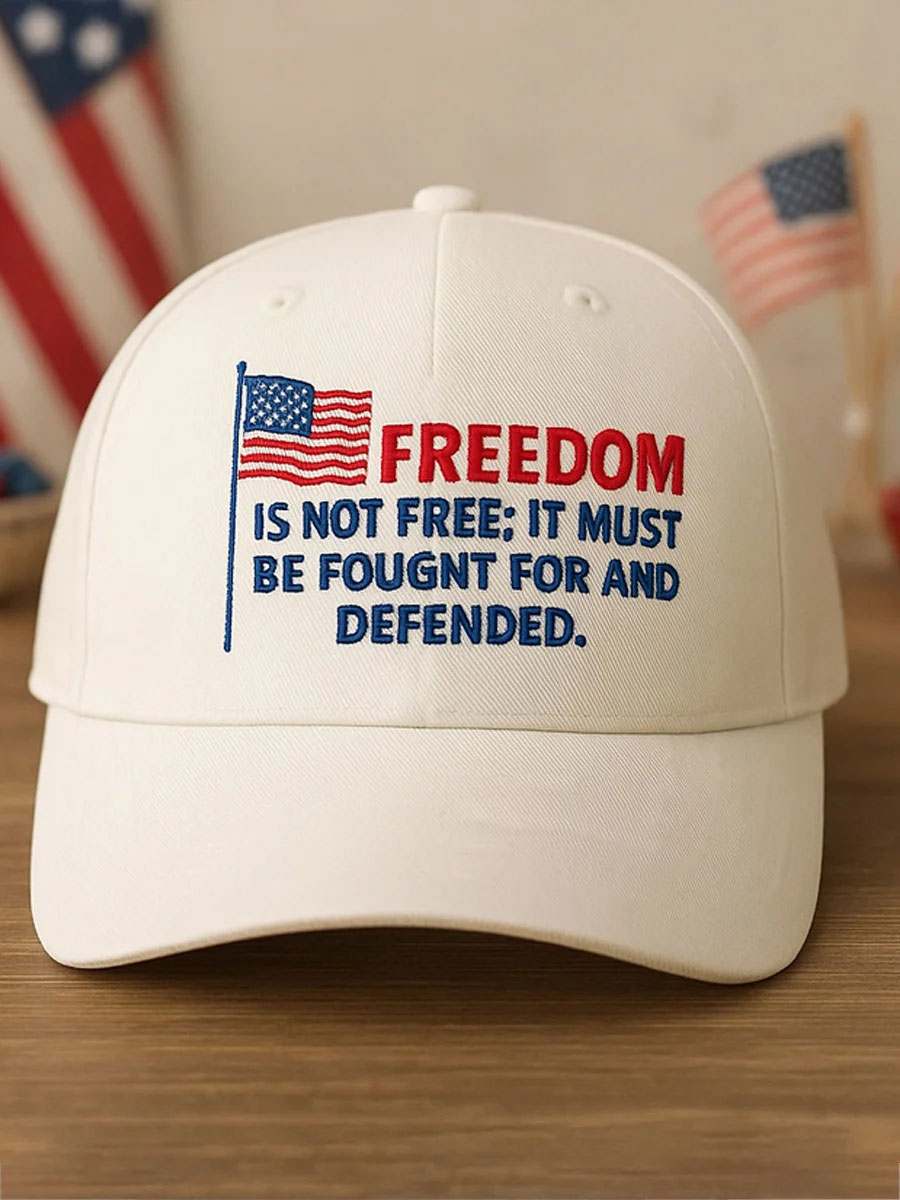 Freedom Printed Casual Unisex Hat