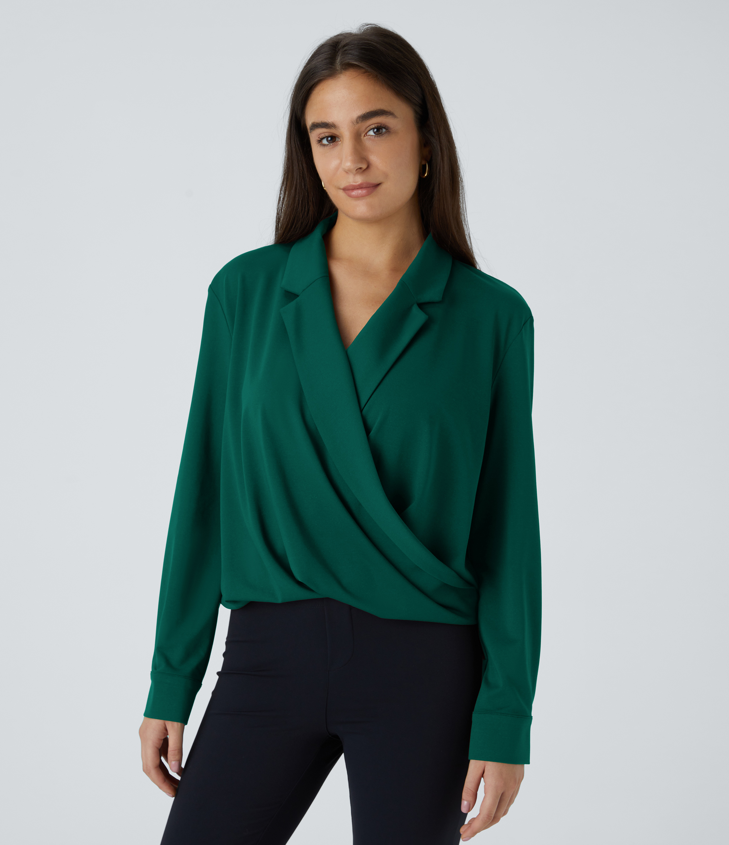 Crossover Long Sleeve Work Shirt