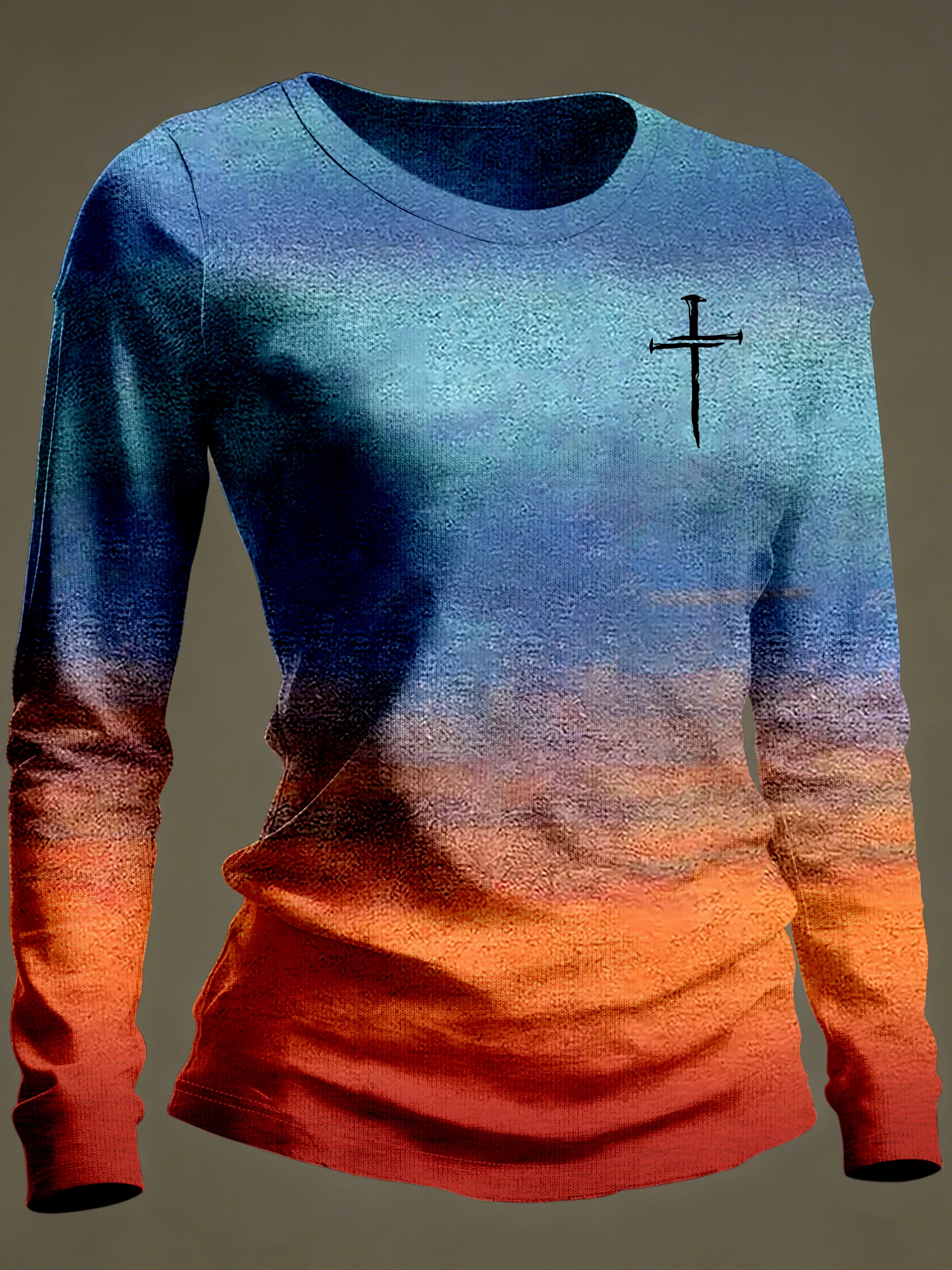 Women's Faith-themed Casual Printed Long-Sleeved T-shirt-Fast Shipping